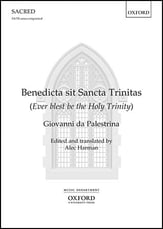 Benedicta sit Sancta Trinitas SATB choral sheet music cover